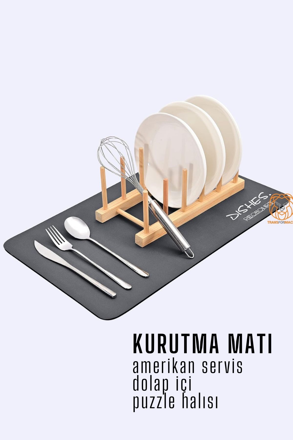 Bulaşık Durulama Kurutma Matı Süzücü Emici D.Reohouri Design 720684