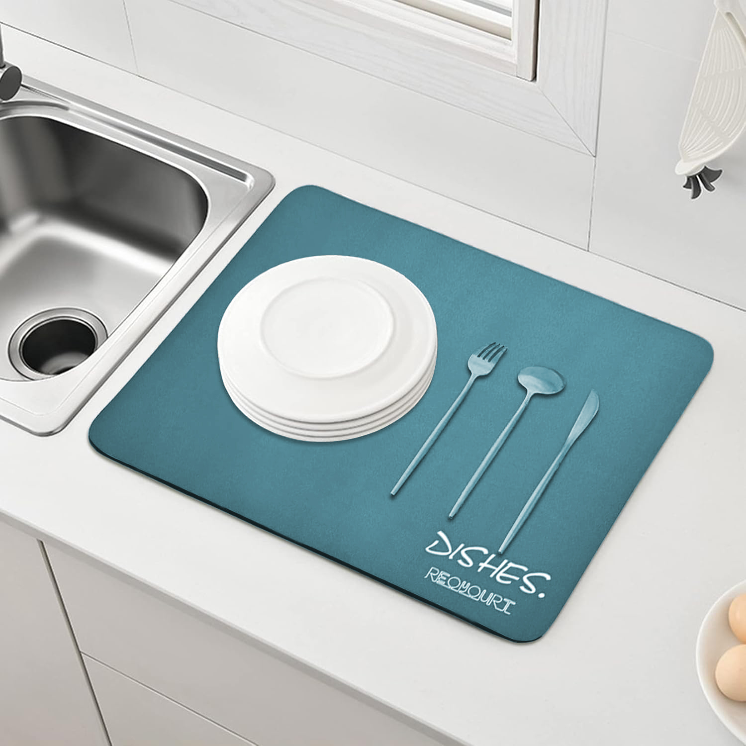 Bulaşık Durulama Kurutma Matı Süzücü Emici D.Reohouri Design 720685