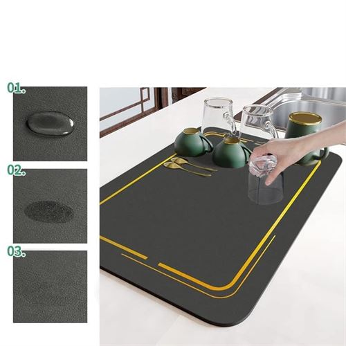 TransForMacion Bulaşık Durulama Kurutma Matı Süzücü Emici D.Reohouri Design 720686	