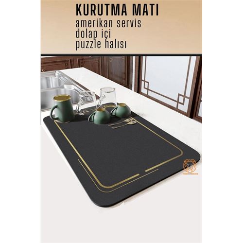TransForMacion Bulaşık Durulama Kurutma Matı Süzücü Emici D.Reohouri Design 720686	