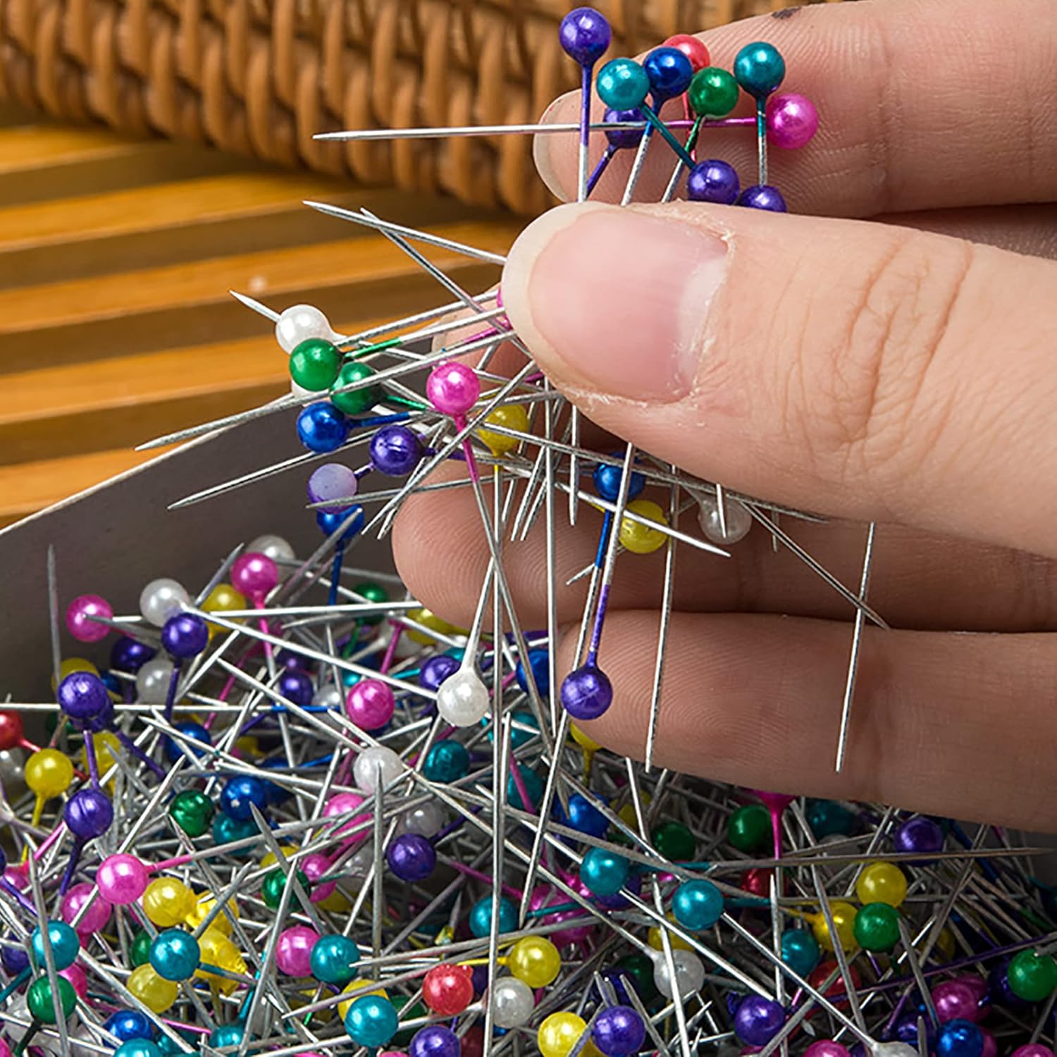 TransForMacion Renkli Başlı Toplu İğne 40 Adet 716077