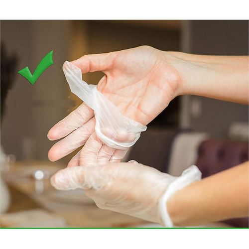Transformacion Kuaför Eldiven Güzellik Salonu Berber Dövme Eldiveni SMALL BEYAZ 100 ADET 720688
