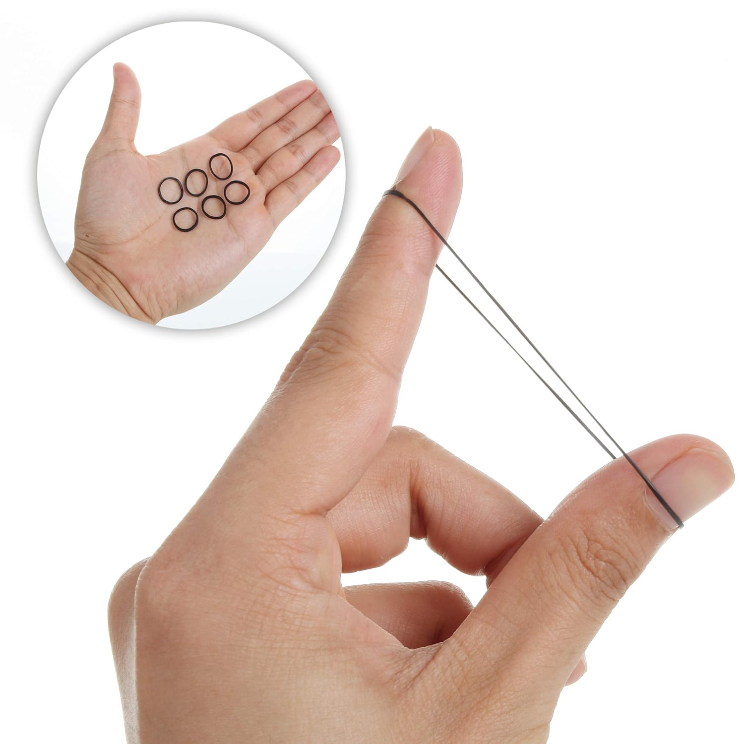 Silikon Saç Tokası Siyah Saç Lastiği Mini Elastik Toka 400 ADET SİYAH 720709 