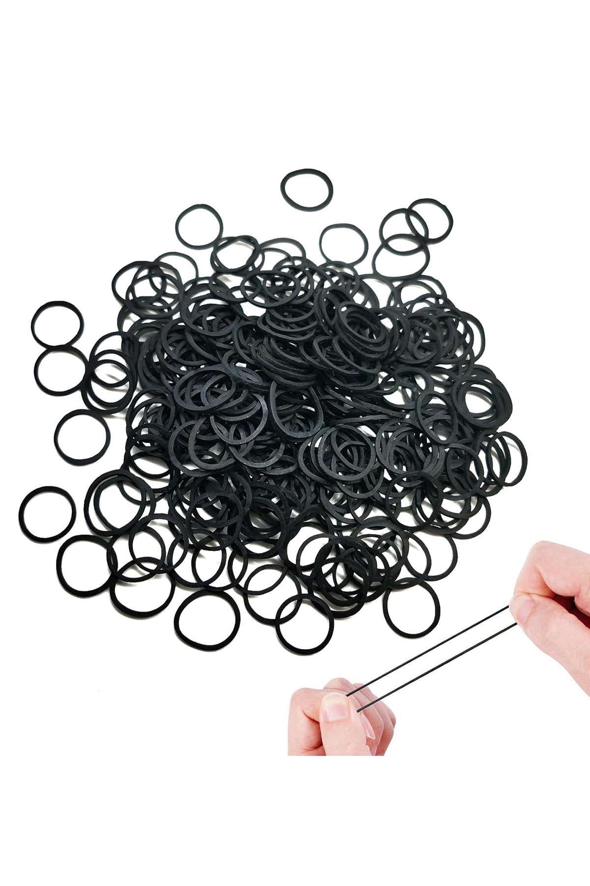 Silikon Saç Tokası Siyah Saç Lastiği Mini Elastik Toka 400 ADET SİYAH 720709 