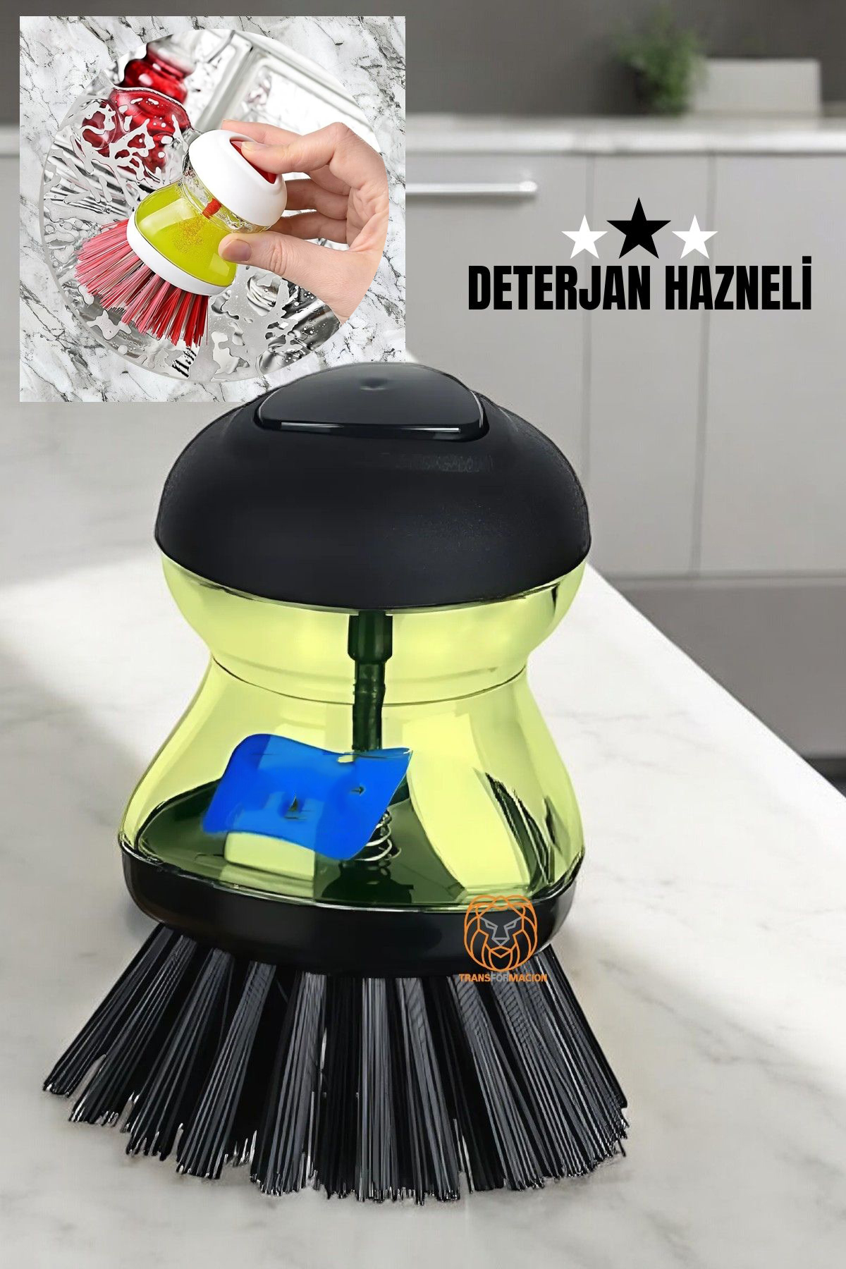 Bulaşık Fırçası Deterjan Hazneli 720717