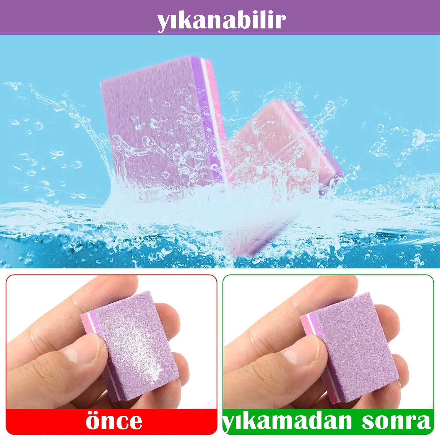 Mini Tırnak Törpüsü 100/180 Grid  3 Adet 720723