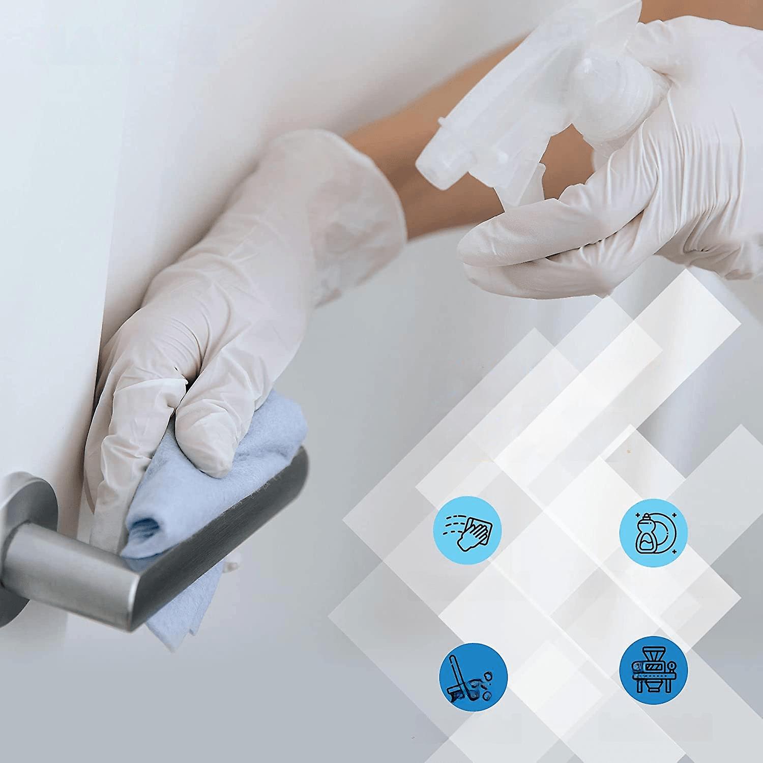 TransForMacion Kuaför Eldiven Güzellik Salonu Berber Dövme Eldiveni LARGE BEYAZ 100 ADET 720690