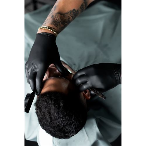 TransForMacion Kuaför Eldiven Güzellik Salonu Berber Dövme Eldiveni MEDIUM  SİYAH 100 ADET 720724
