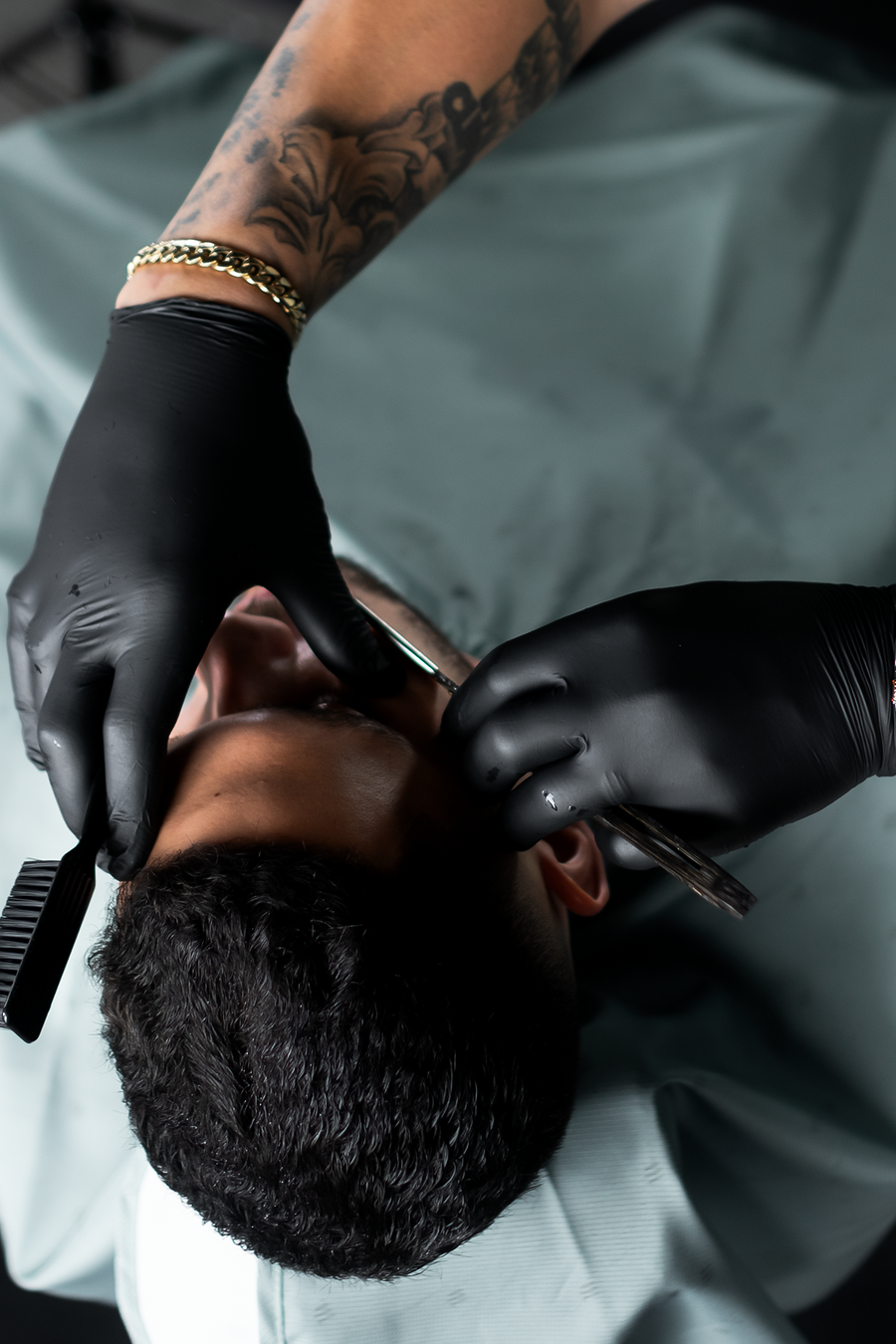 TransForMacion Kuaför Eldiven Güzellik Salonu Berber Dövme Eldiveni MEDIUM  SİYAH 100 ADET 720724