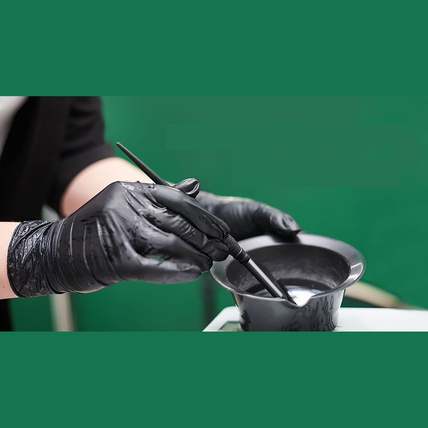 TransForMacion Kuaför Eldiven Güzellik Salonu Berber Dövme Eldiveni MEDIUM  SİYAH 100 ADET 720724