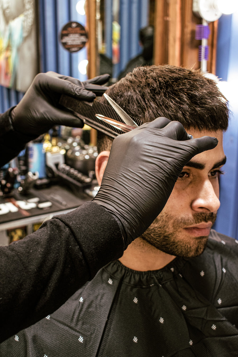 TransForMacion Kuaför Eldiven Güzellik Salonu Berber Dövme Eldiveni MEDIUM  SİYAH 100 ADET 720724