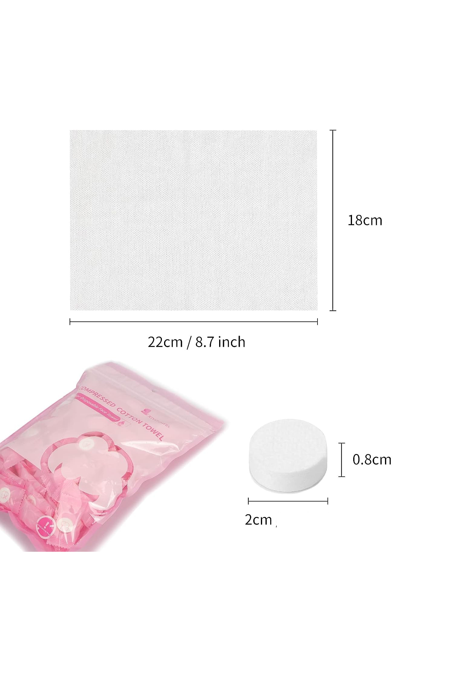 TransForMacion Sıkıştırılmış Seyahat Çanta Mendili 20x18 cm 720734