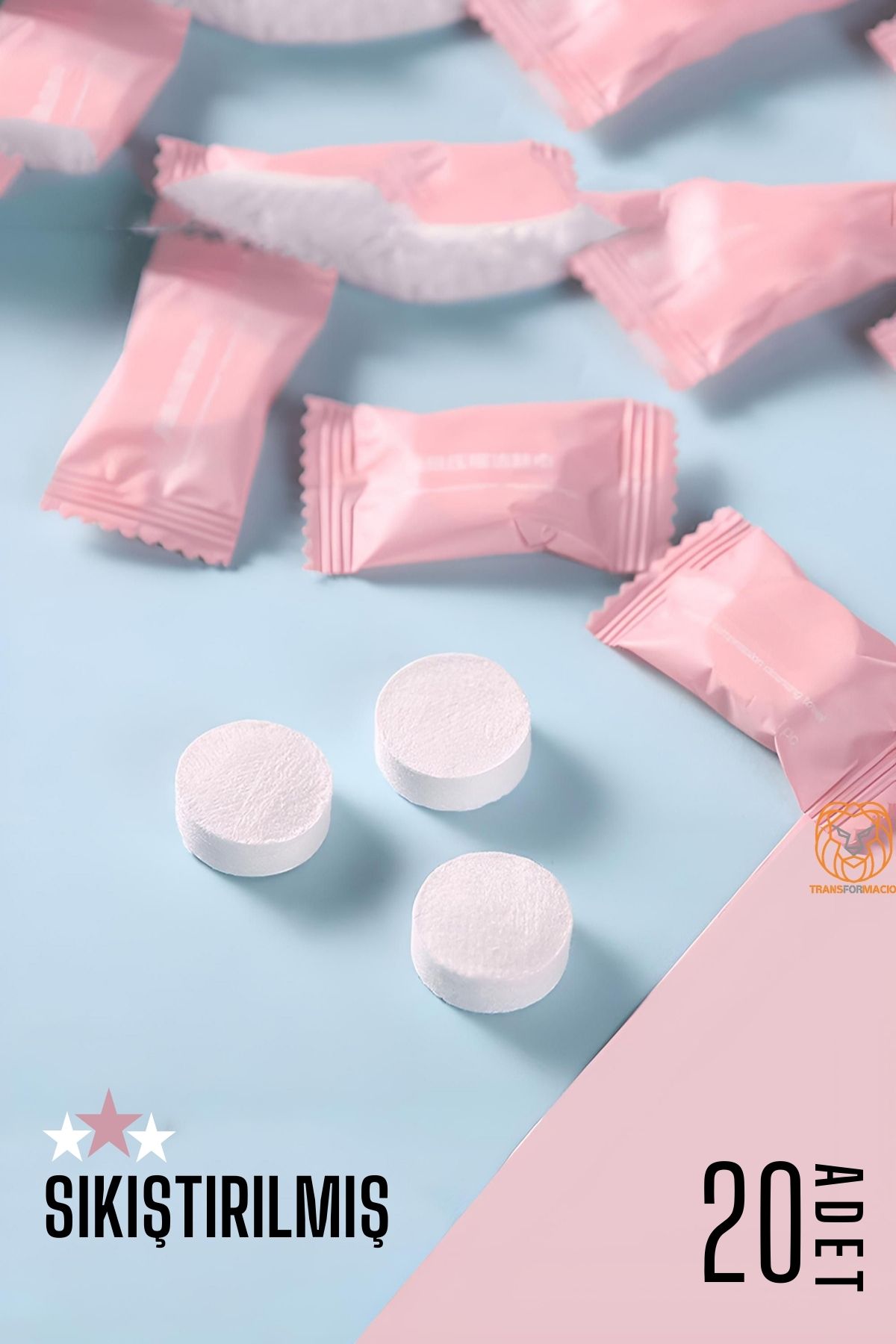 TransForMacion Sıkıştırılmış Seyahat Çanta Mendili 20x18 cm 720734