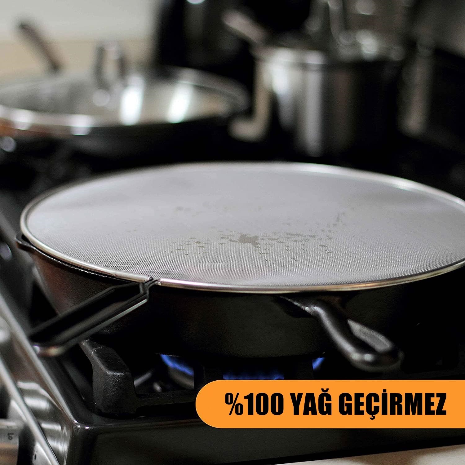 Flou Kızartma Yağ Sıçratmaz ve Un Eleği 717809