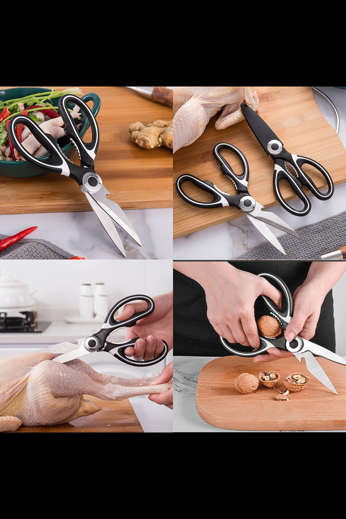 Tavuk Makası Çelik Mutfak Makası Açacak Kıracak Kesici Özelik 720766