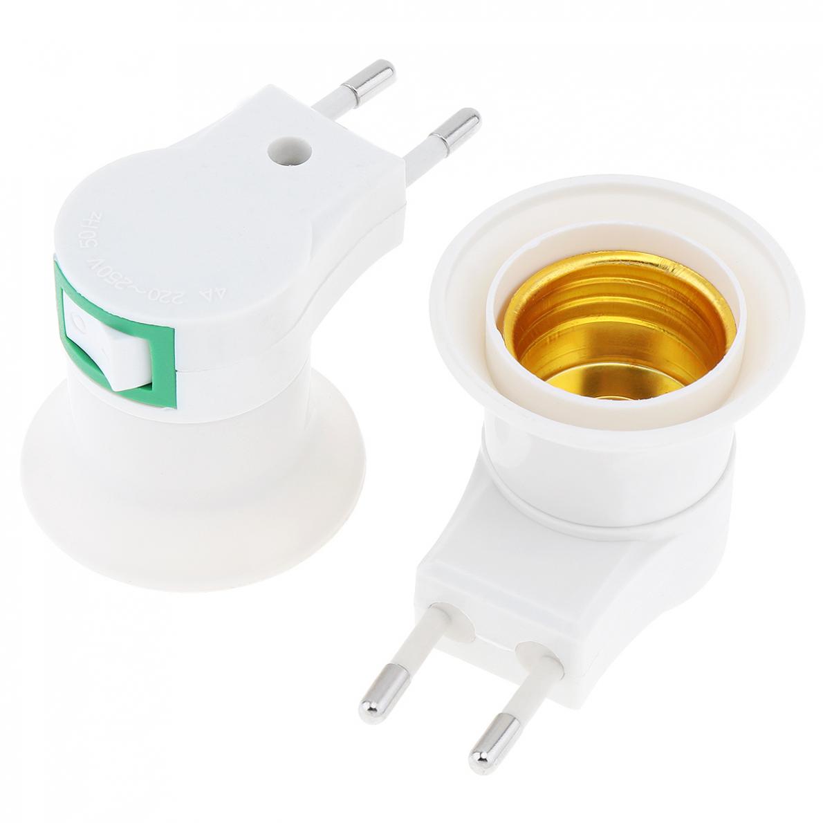 TransForMacion Gece Lamba Ampül Adaptörü Aç/Kapa Anahtarlı E27 Standart Ampul Duyu 720768 