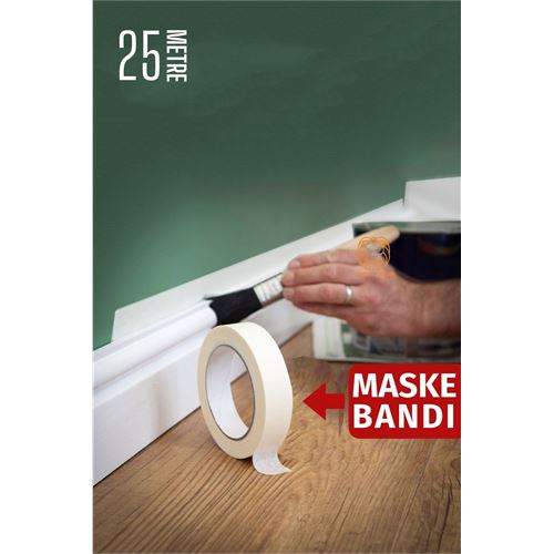 TransForMacion Maskeleme Bandı 25 Metre Çıkarılabilir Boyacı Bandı 720781