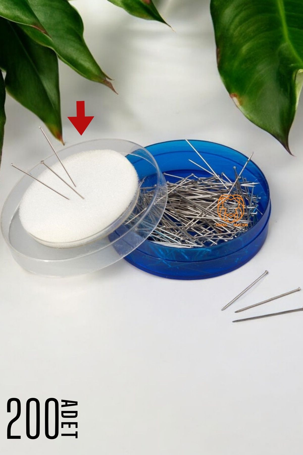 TransForMacion Toplu İğne 200 Adet Kutulu Başörtü İğnesi 720783