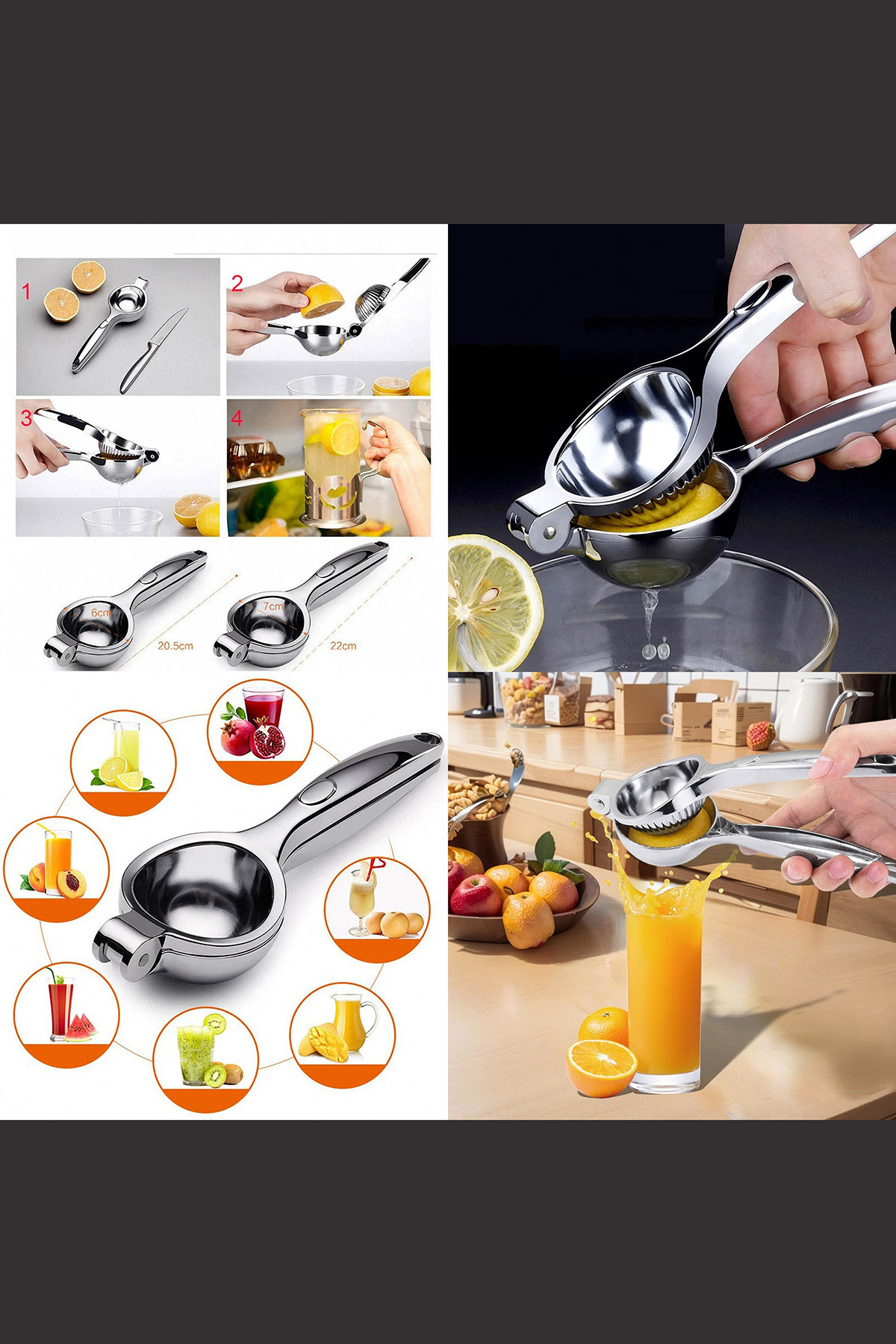 Limon Sıkacağı Paslanmaz Çelik 720784