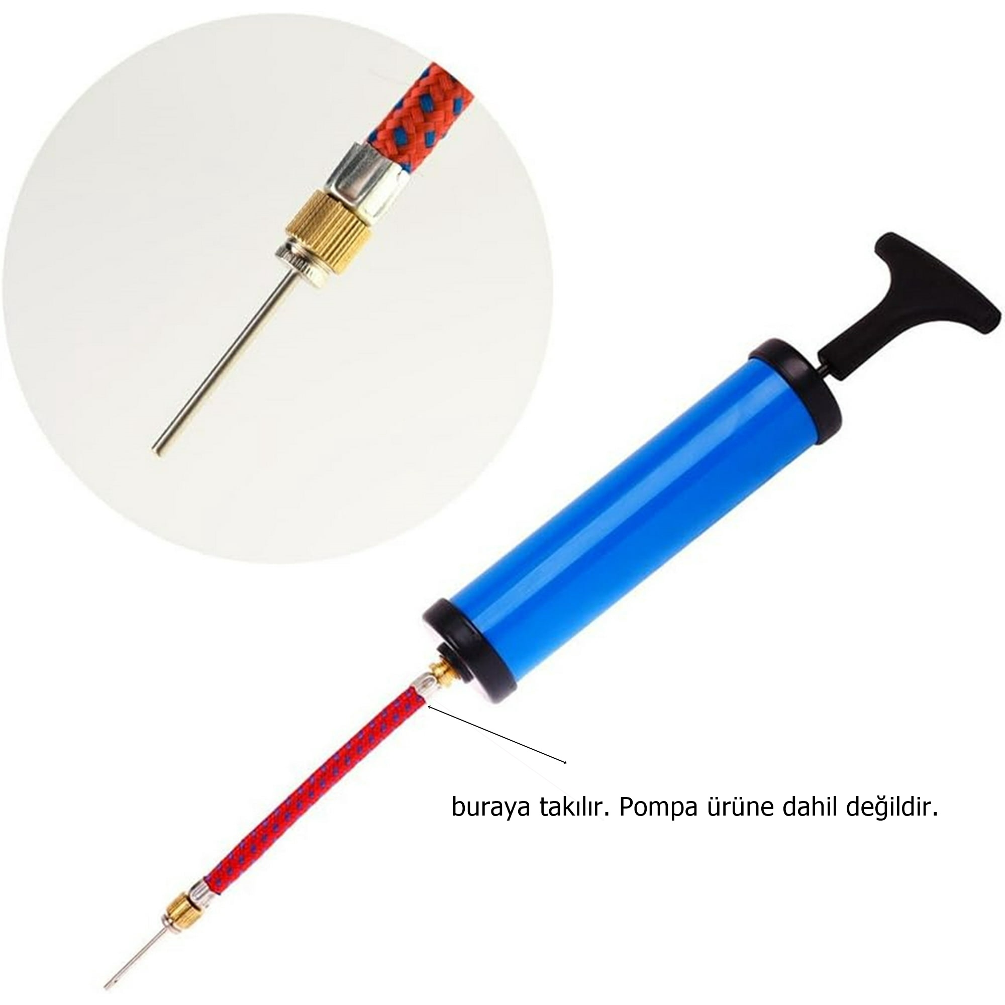 El Ayak Pompaları İğne Hortum Şişirme Kiti 720796