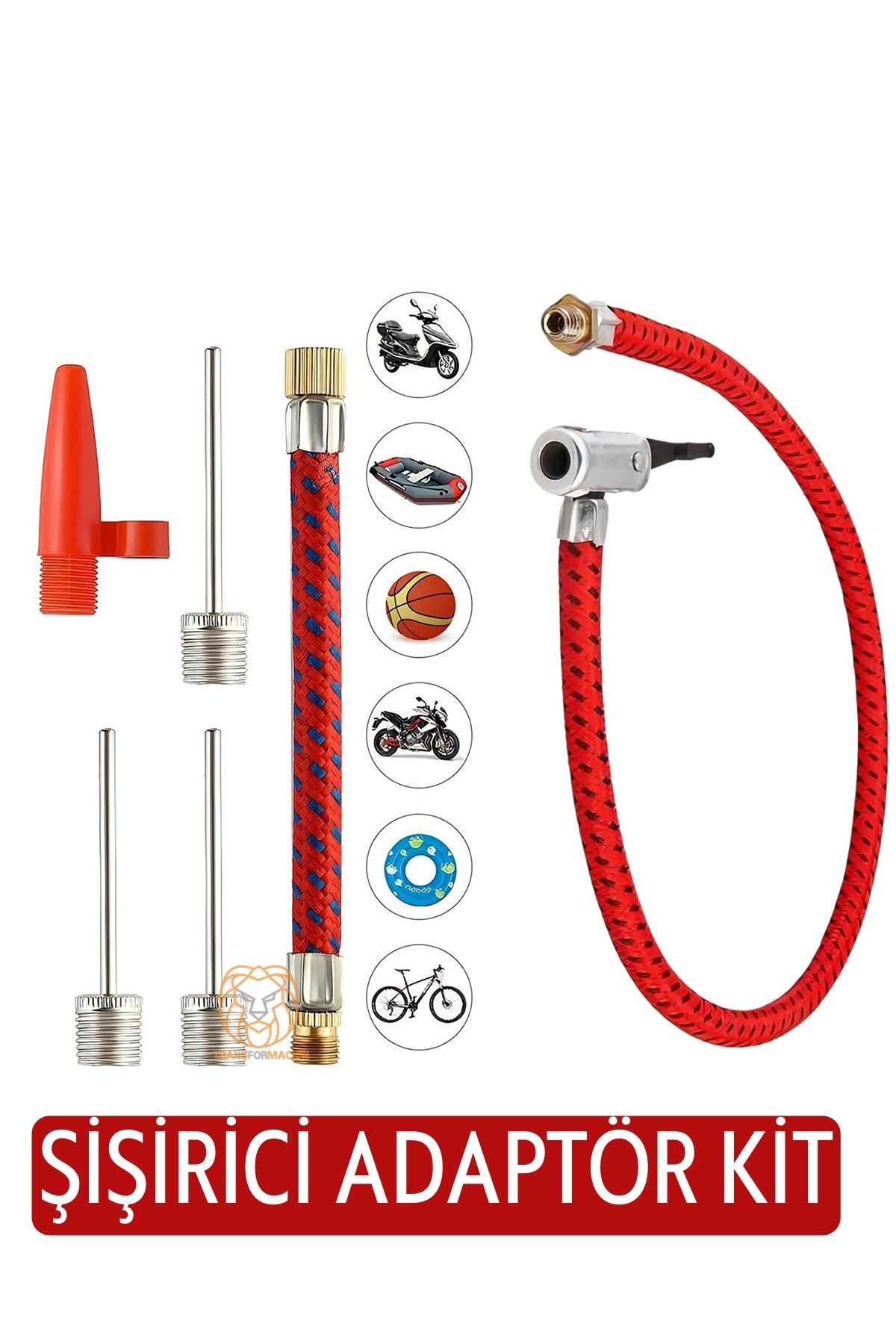 El Ayak Pompaları İğne Hortum Şişirme Kiti 720796