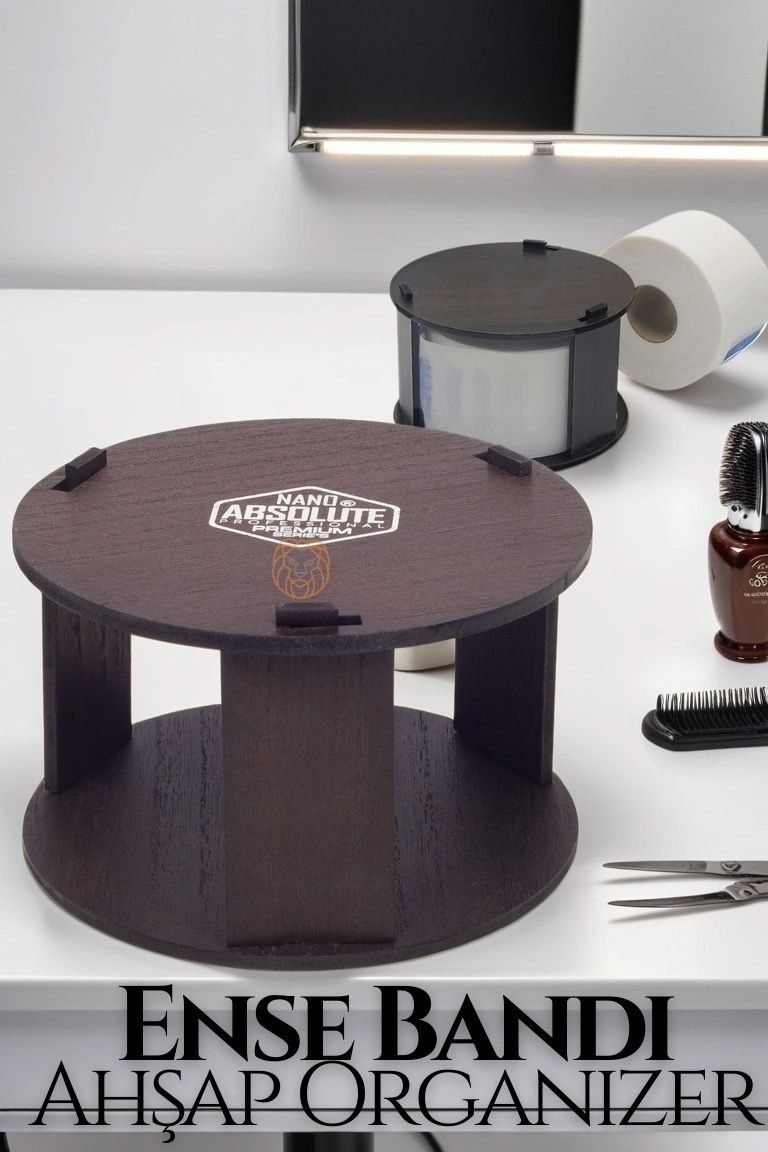 ModaCar Ense Tıraş Bandı Ahşap Organizer 