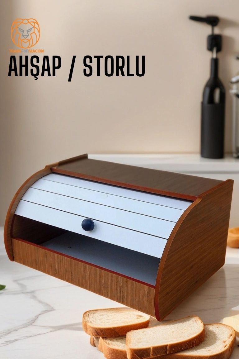 Ekmek Dolabı Storlu Ahşap BEYAZ 