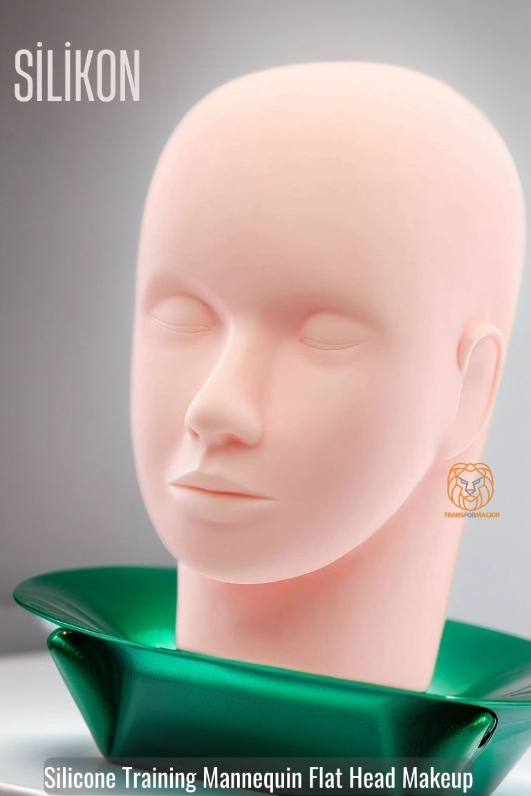 Kirpik Makyaj Eğitim Kafası Silikon 