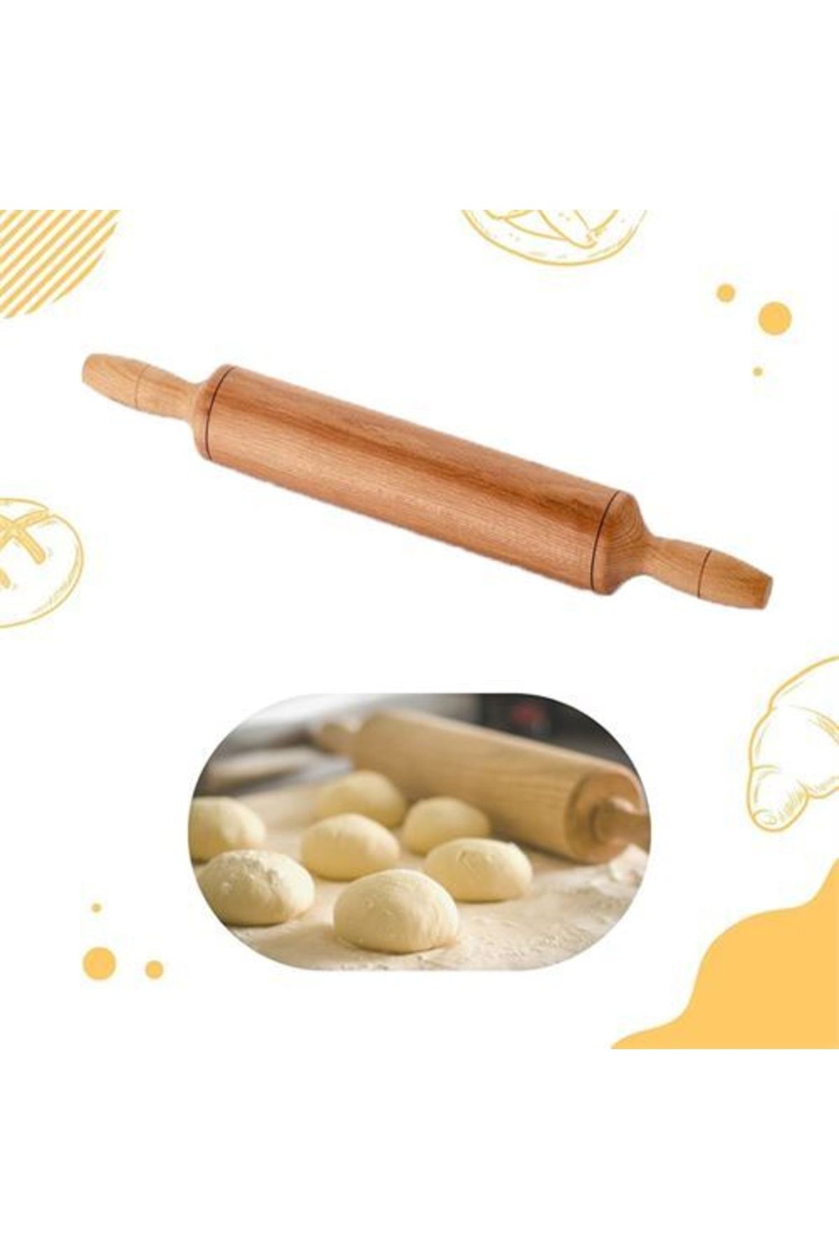 ModaCar 33 cm Ahşap Merdane