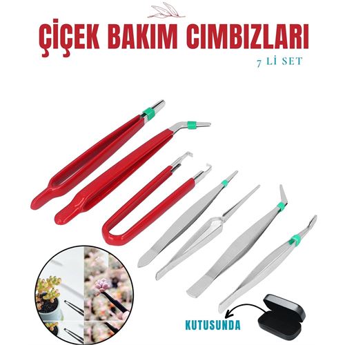 ModaCar Çiçek Bakım Kutulu Cımbız Seti 
