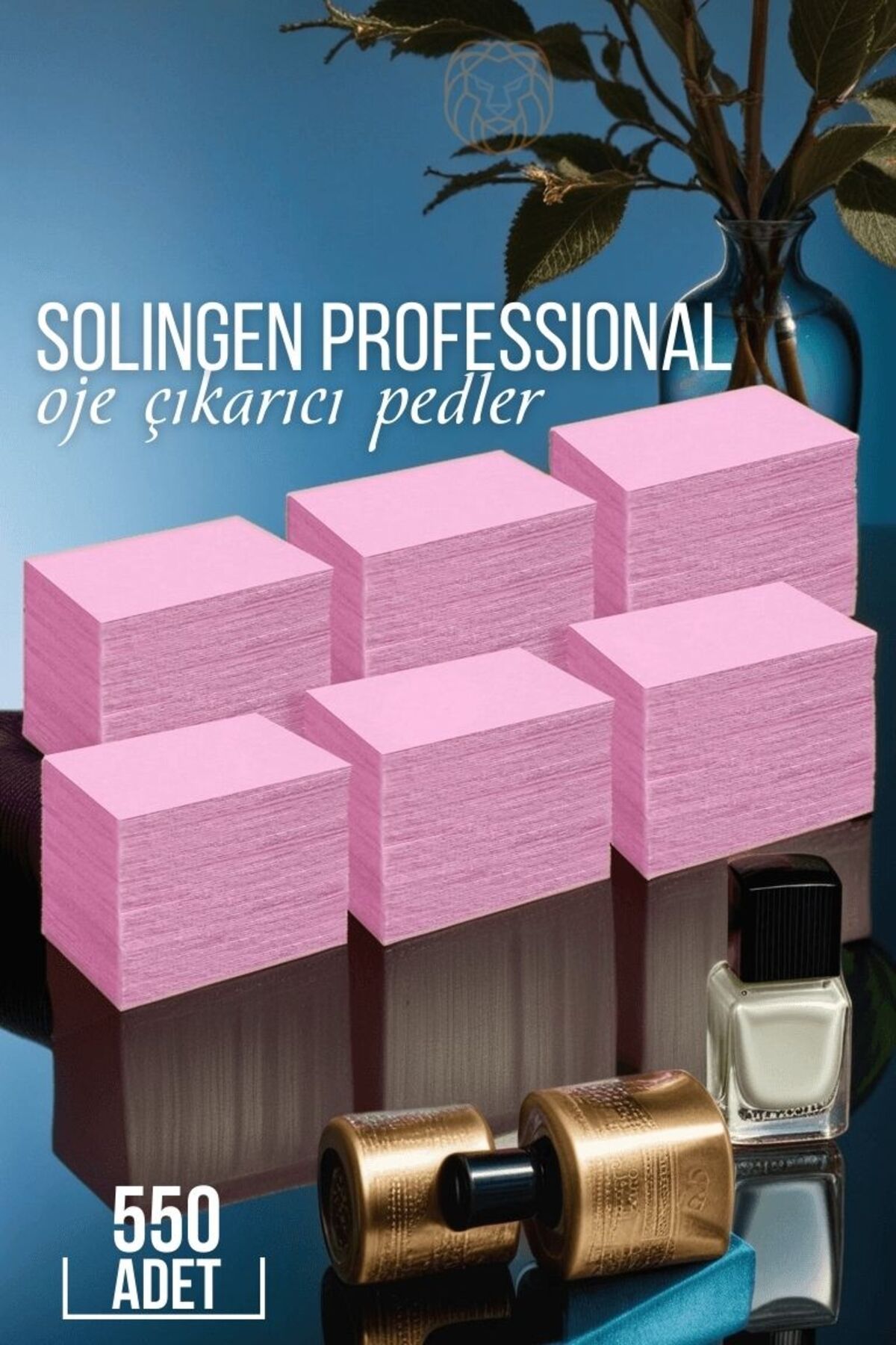 ModaCar 550 Adet Oje Çıkarıcı Doğal Ped Solingen Professional 