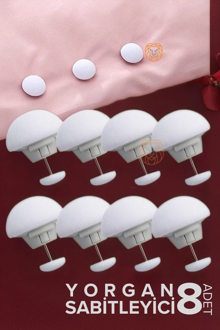 ModaCar Yorgan Çarşaf Kılıf Sabitleyici 8 Adet Mantar Model 