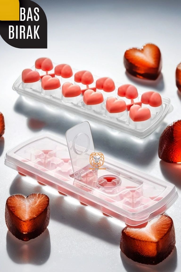 ModaCar Bas-Bırak Kapaklı Silikon Buz Kalıbı 