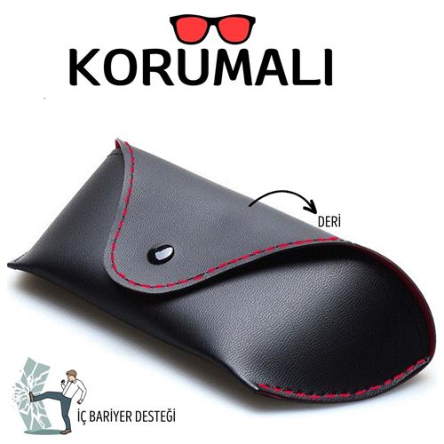 ModaCar Landsverk Korumalı Deri Gözlük Kabı 