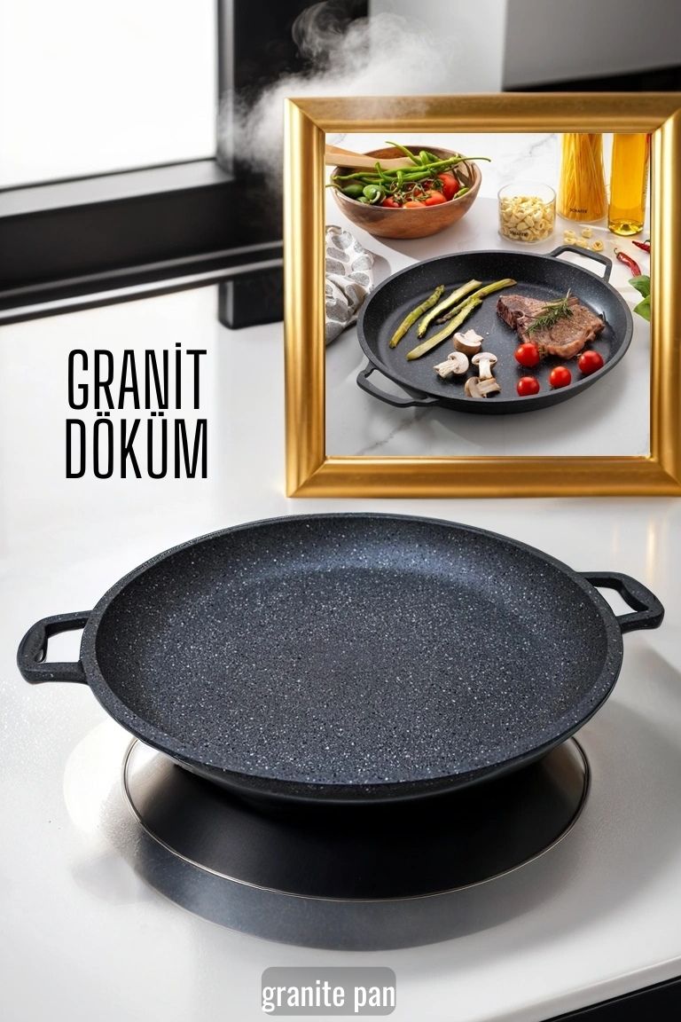 ModaCar Döküm Granit Gözleme Bazlama Tavası 