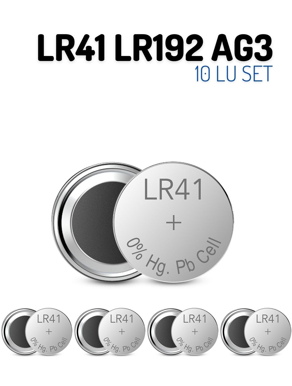 ModaCar LR41 LR192 AG3 1.55V 10 Adet Alkaline Pil
