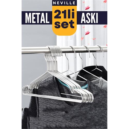 ModaCar Neville 21 Adet Metal Askı Seti 