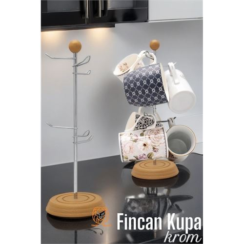 ModaCar Fincan Kupa Askısı KROM 