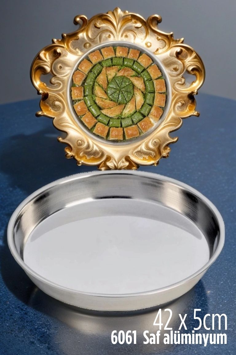ModaCar Baklava Tepsisi Alüminyum 42x5 cm 