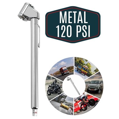 Modacar Metal Kasalı 120 Psi Lastik Hava Ölçme Saati 