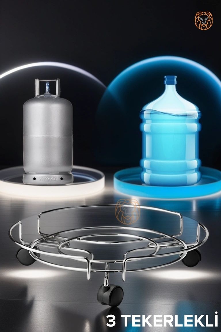 Tekerlekli Alüminyum Tüp ve Damacana Altlığı