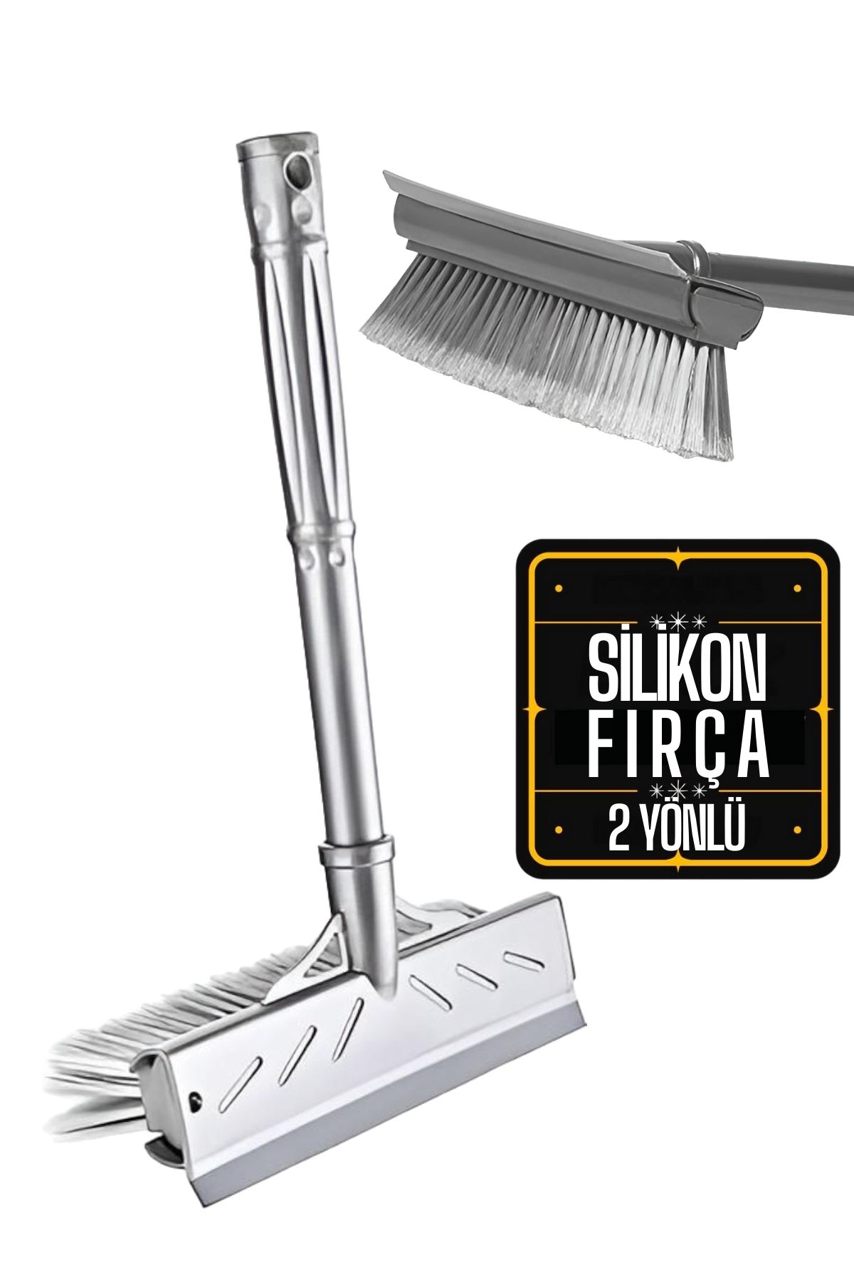 Twin Fırçalı ve Silikon Uçlu Cam Sil Çekçek 