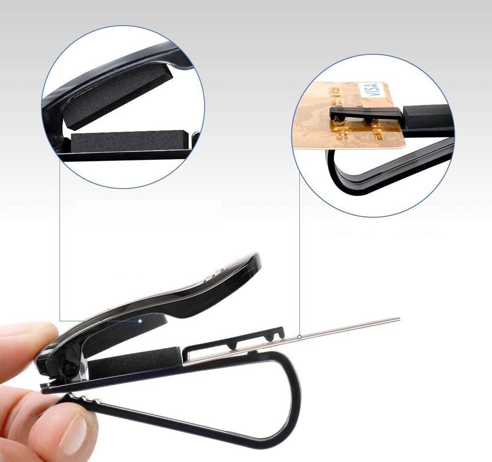 Güneşliğe Uygun Mini Gözlük Tutucu 