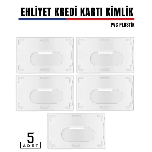 ModaCar 5 li Paket Ehliyet ve Kimlk Kart Koruyucu 