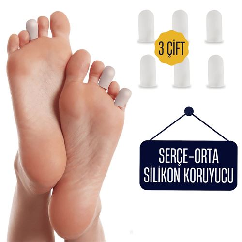 ModaCar 6 ADET Serçe Parmak İçin Silikon Koruyucu 