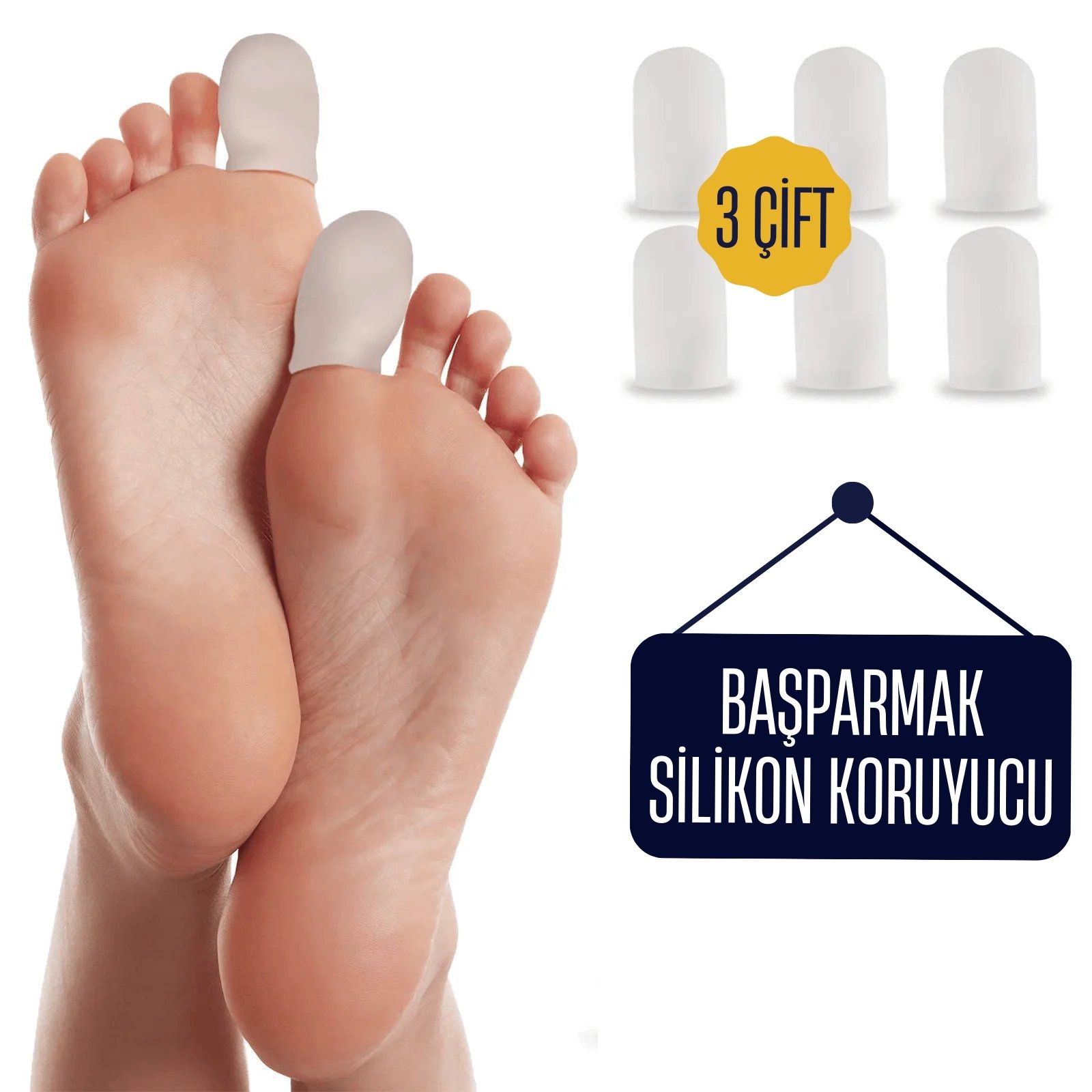 6 ADET Baş Parmak İçin Silikon Koruyucu 