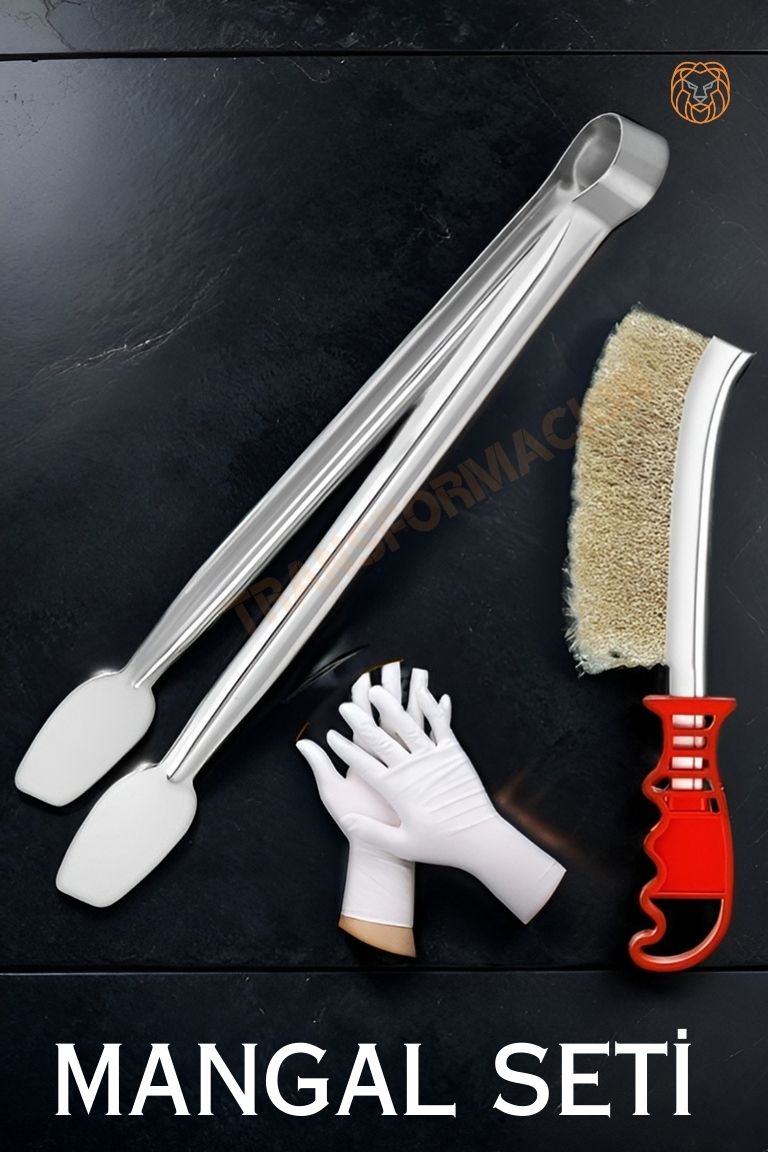 ModaCar Mangal Seti Maşa Fırça Eldiven 