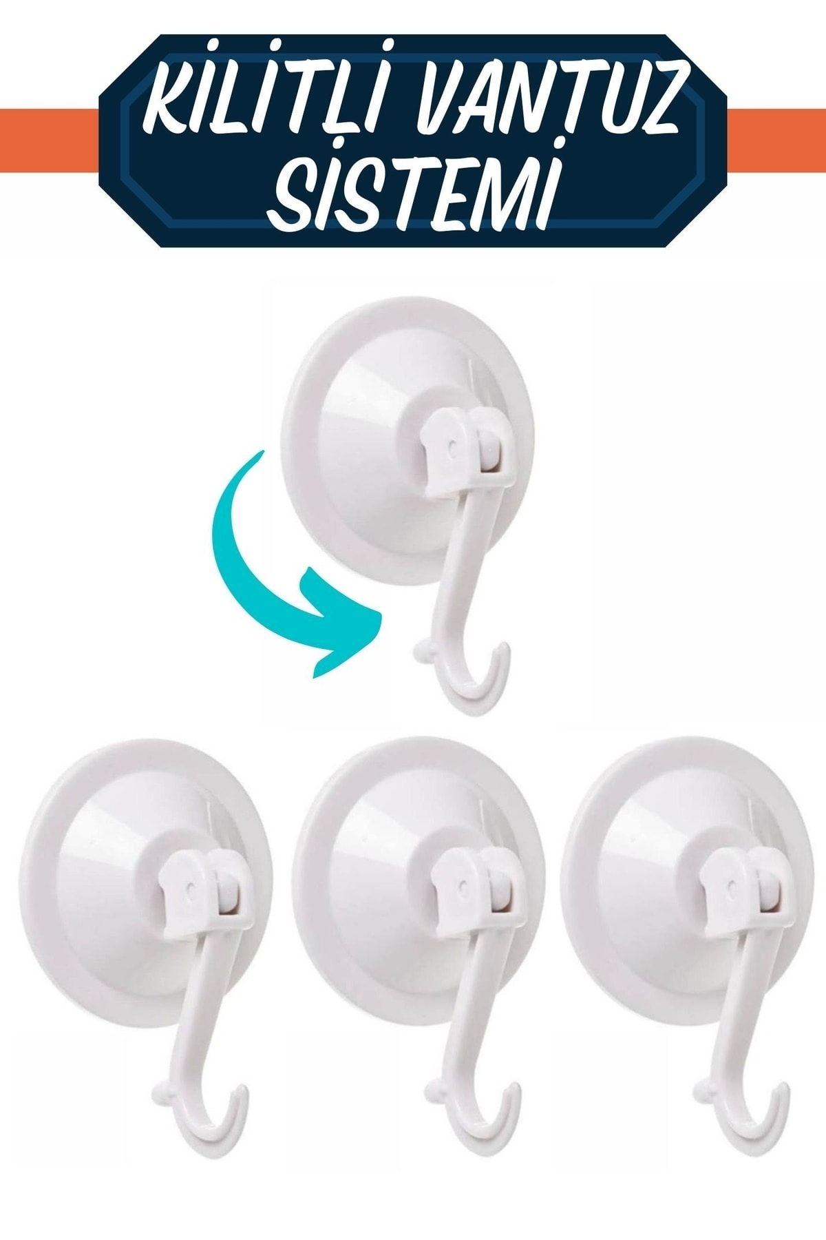 ModaCar Vantuzlu Askı 5.5 cm 4 ADET 