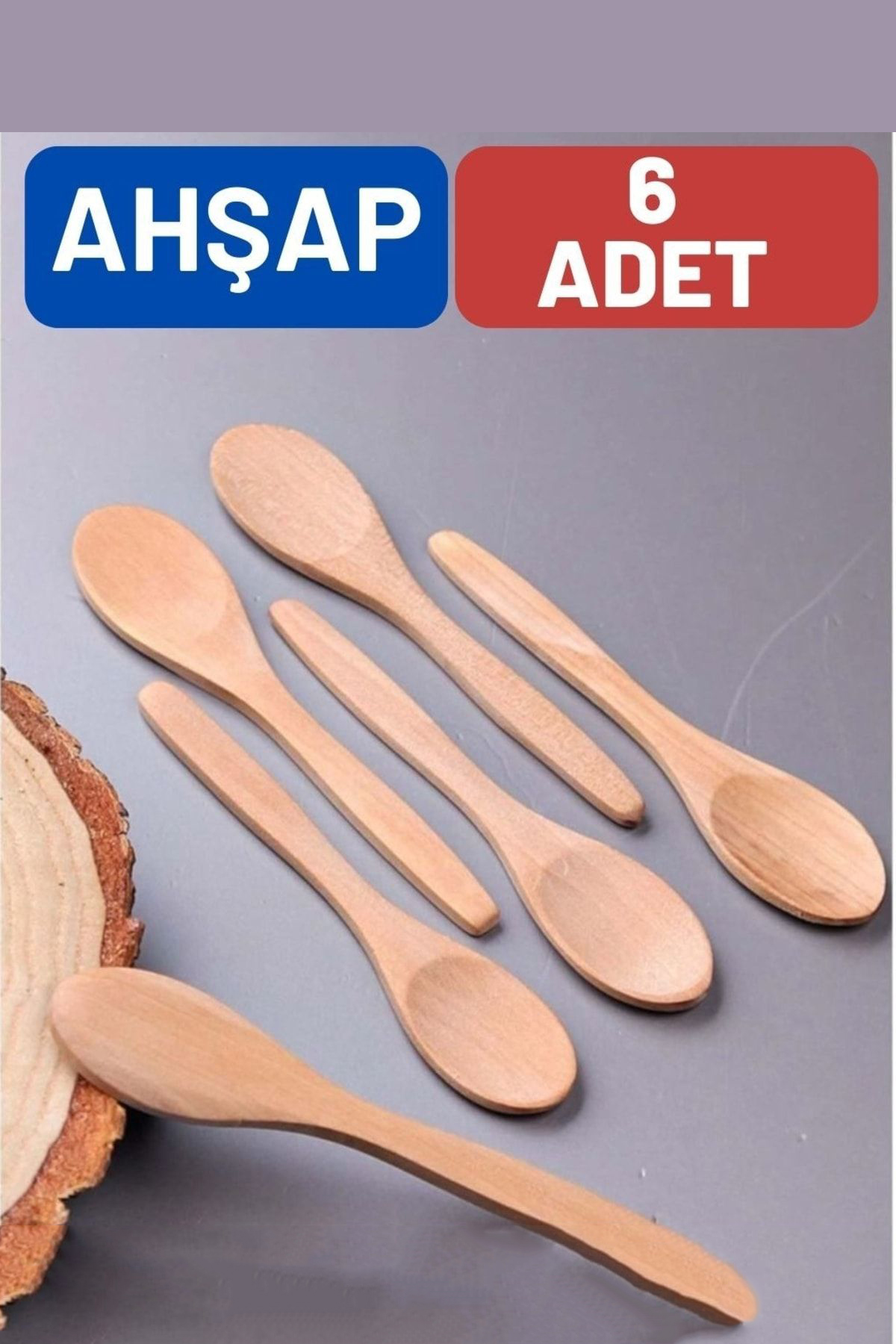 Ahşap Baharat Kaşığı Barnhard Design 6 ADET 