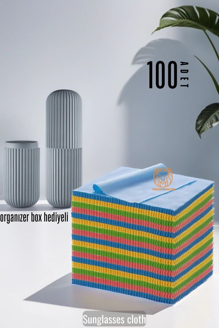 ModaCar 100 AD Promosyonluk Gözlük Silme Bezi Organizer Box Hediyeli